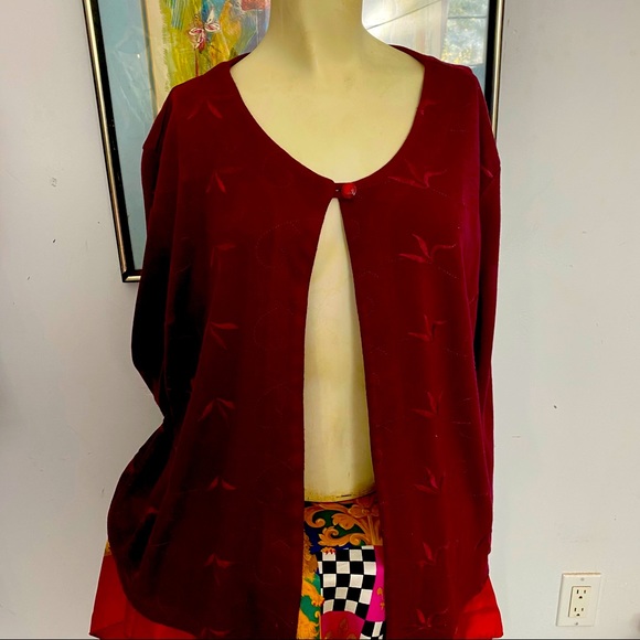 Coldwater Creek Sweaters - Burgundy Cardigan